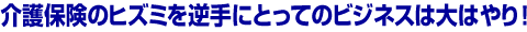 ���ی��̃q�Y�~���t��ɂƂ��Ẵr�W�l�X�͑�͂��I
